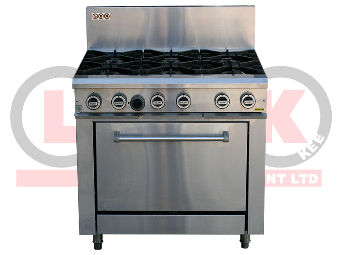 6 OPEN BURNER + STATIC OVEN