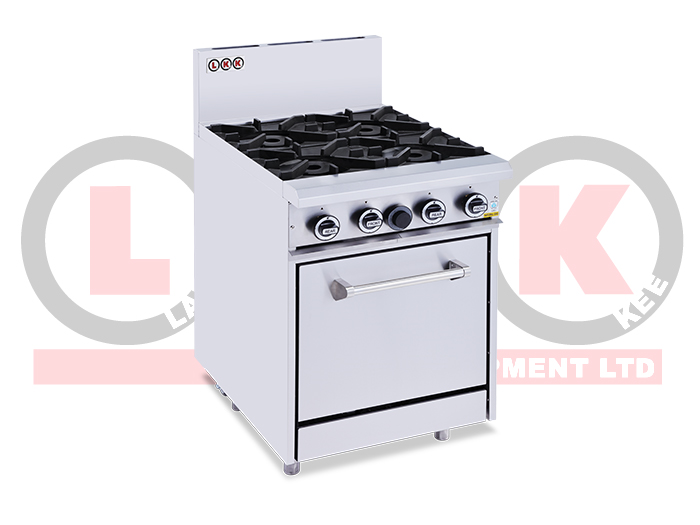 4 GAS OPEN BURNER COOKTOP + STANDARD OVEN